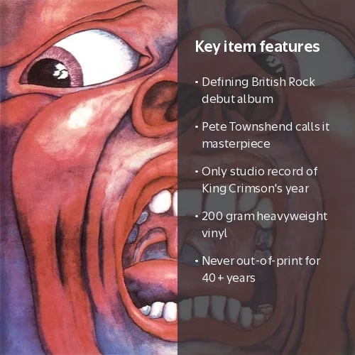 Panegyric, Vinyl, In the Court of the Crimson King, 200 gram