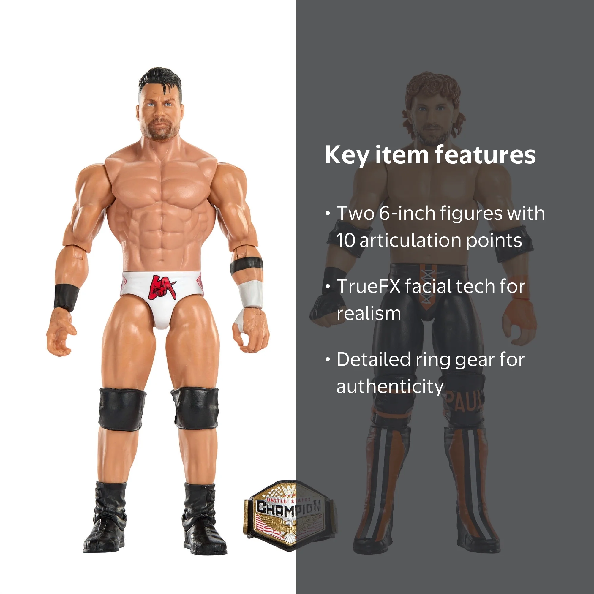 WWE Main Event Showdown LA Knight vs Logan Paul Action Figures Set