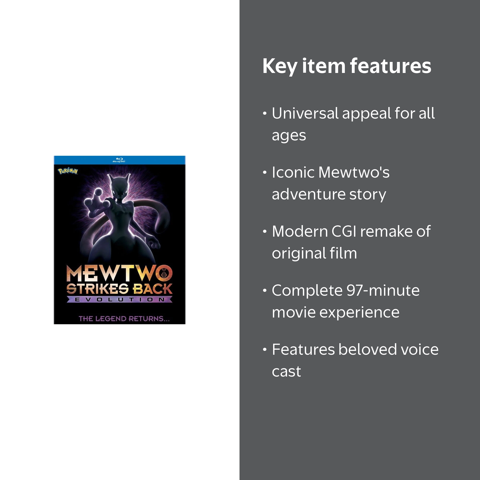 SDS, Pokemon the Movie, Mewtwo Strikes Back Evolution BD - Walmart.com