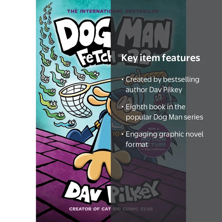 Dav Pilkey, Dog Man Fetch-22, #8, Hardcover with Kids' Graphic