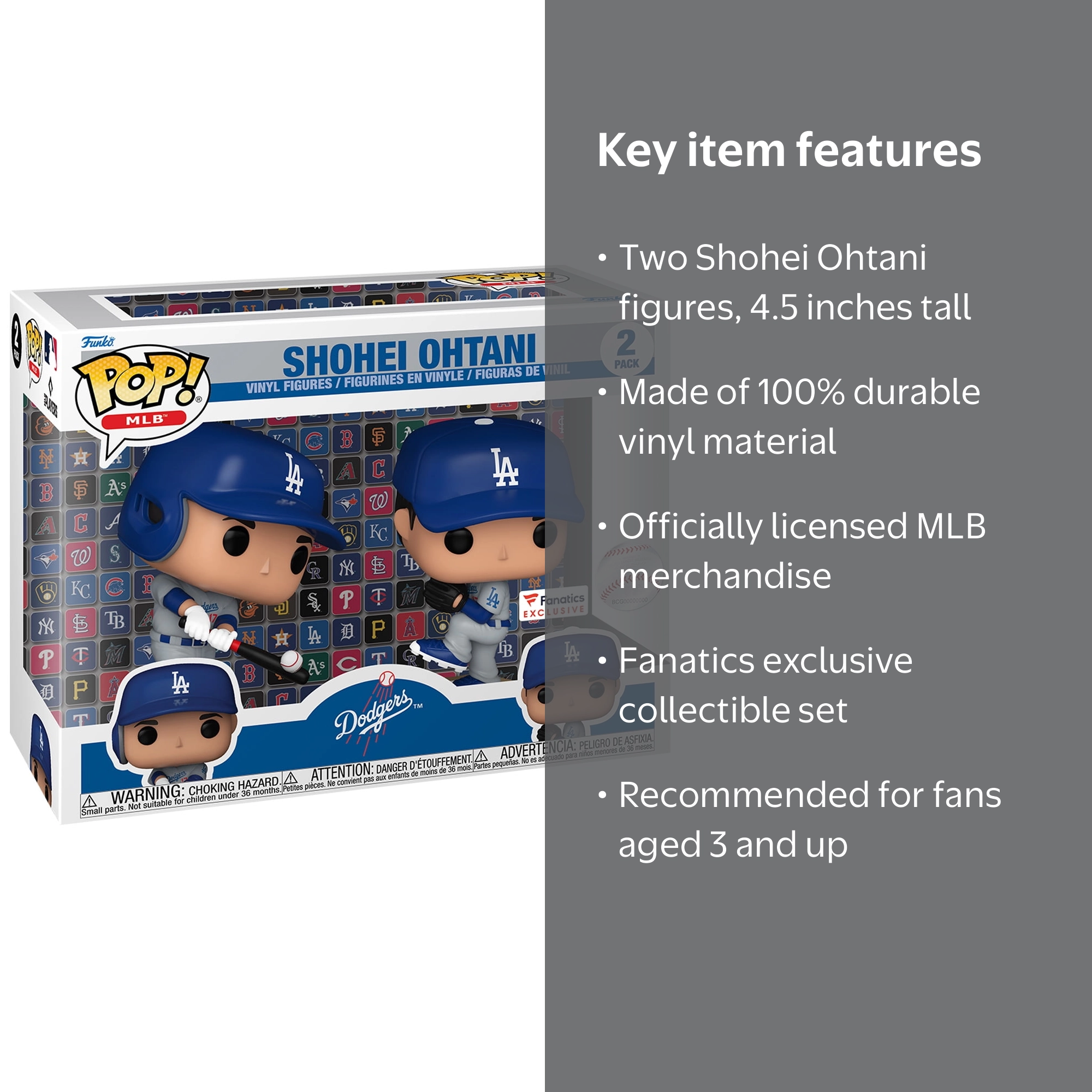 Funko Shohei Ohtani Los Angeles Dodgers Fanatics Exclusive Two