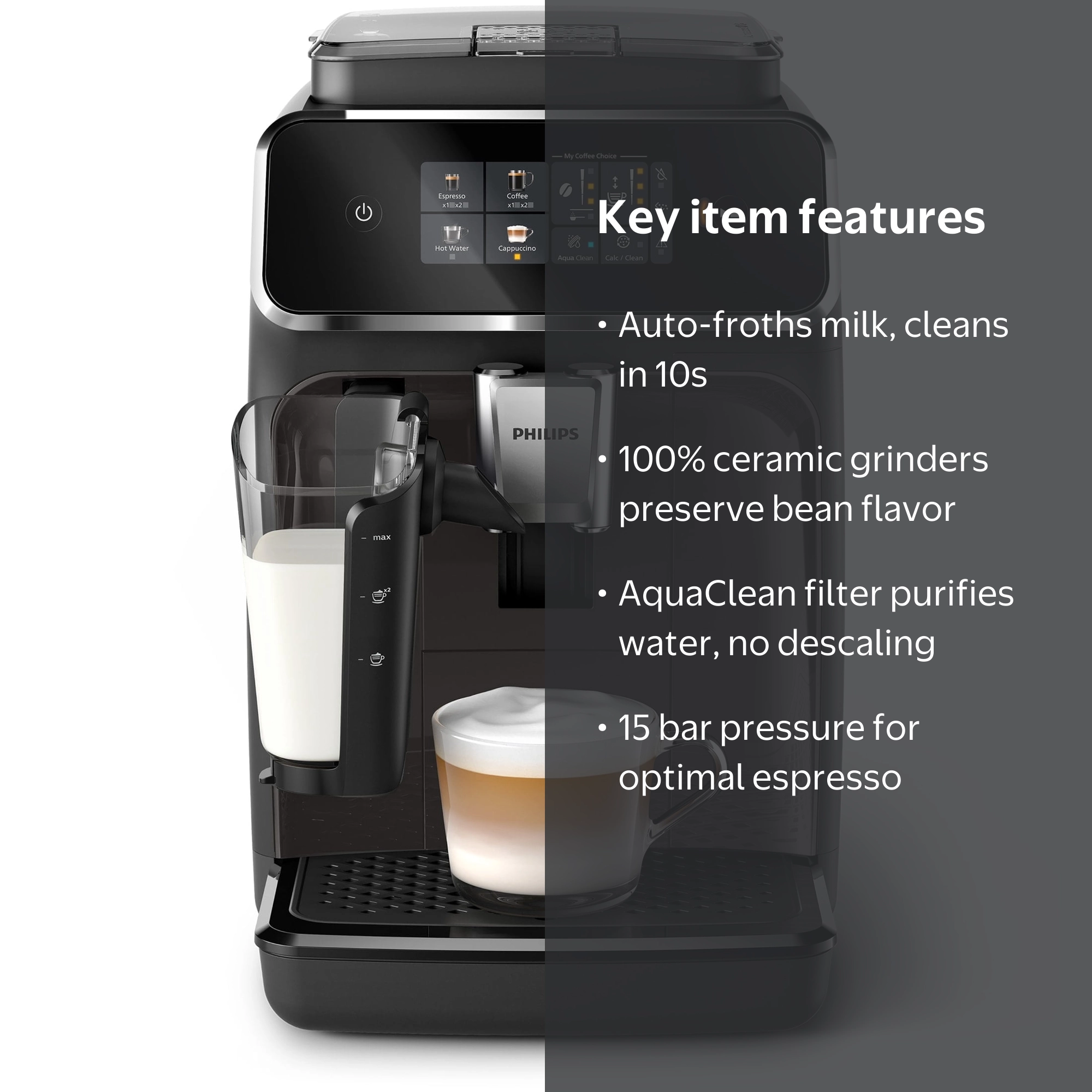 Philips, Fully Automatic Espresso Machine, 2300, Black - Walmart.com