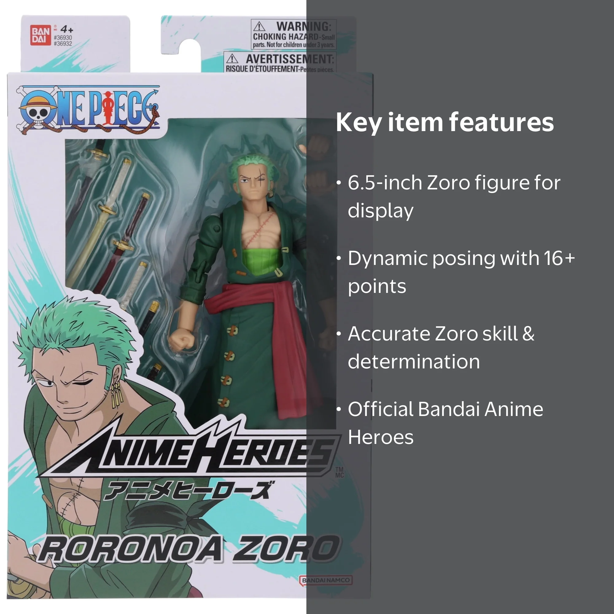 Anime Heroes - One Piece - Roronoa Zoro, 6.5