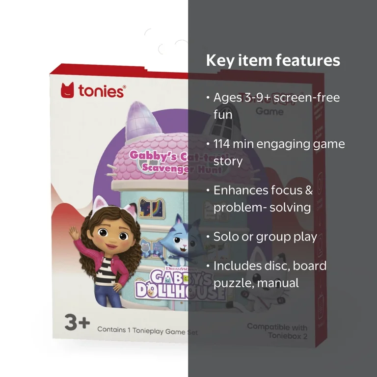 tonies Gabby's Dollhouse Tonieplay Game, Requires Toniebox 2 and