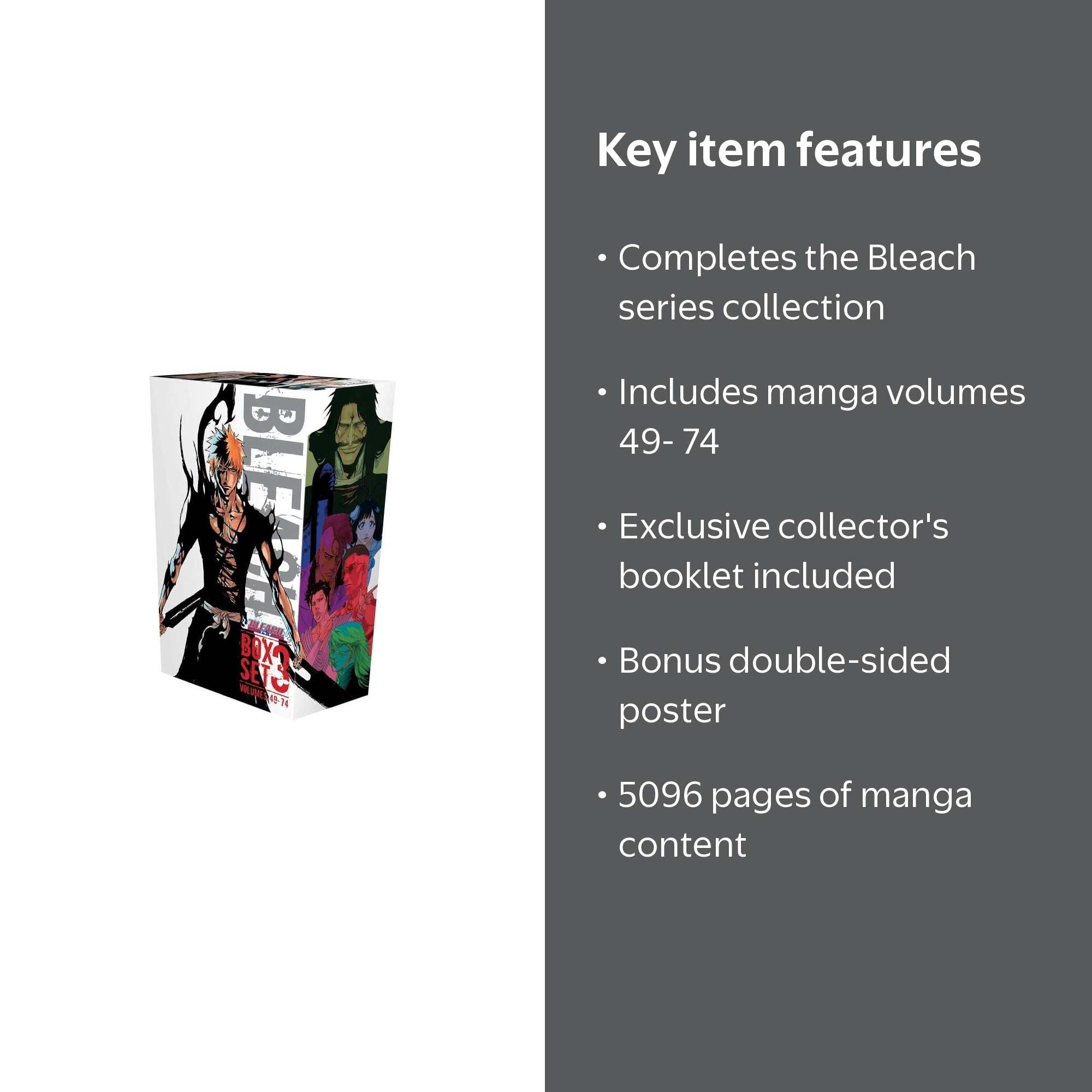 Bleach Box Set 3: Vols 49-74, Includes Book & Poster - Walmart.com