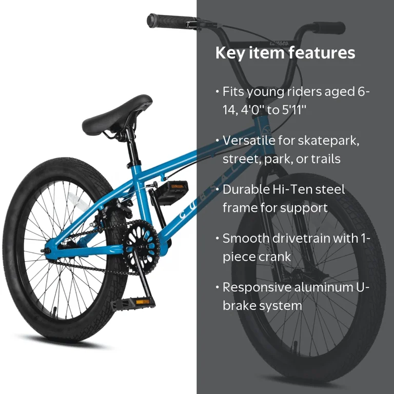cubsala, Freestyle BMX Kids Bike, Crossea 20