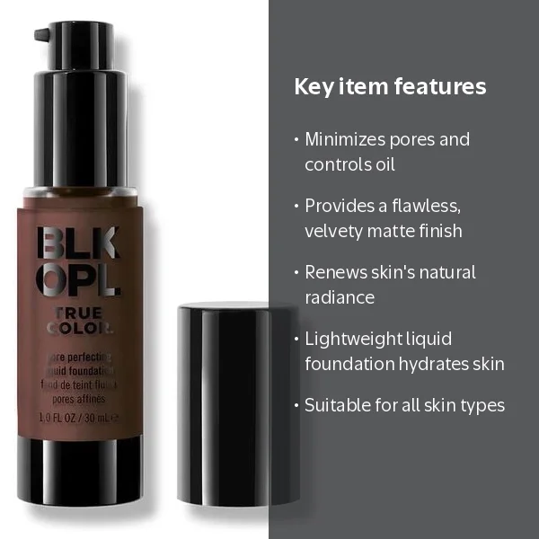 BLK/OPL True Color Pore Perfecting Liquid Foundation, Lightweight