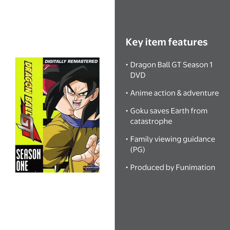 Funimation Prod, Dragon Ball GT: Season 1 DVD, Anime - Walmart.com