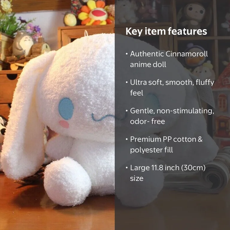 Sanrio Adorable Cinnamoroll Plushie - 11.8