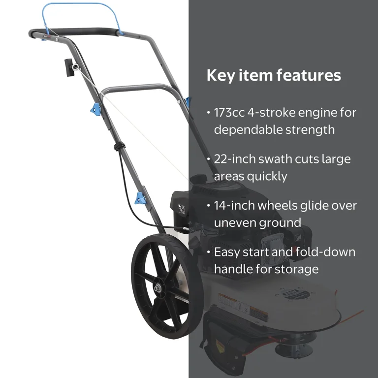 Pulsar 22” Gas-Powered Walk Behind String Trimmer, Adjustable