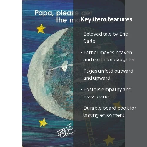 Eric Carle, Papa Please Get the Moon for Me Board Book - Walmart.com