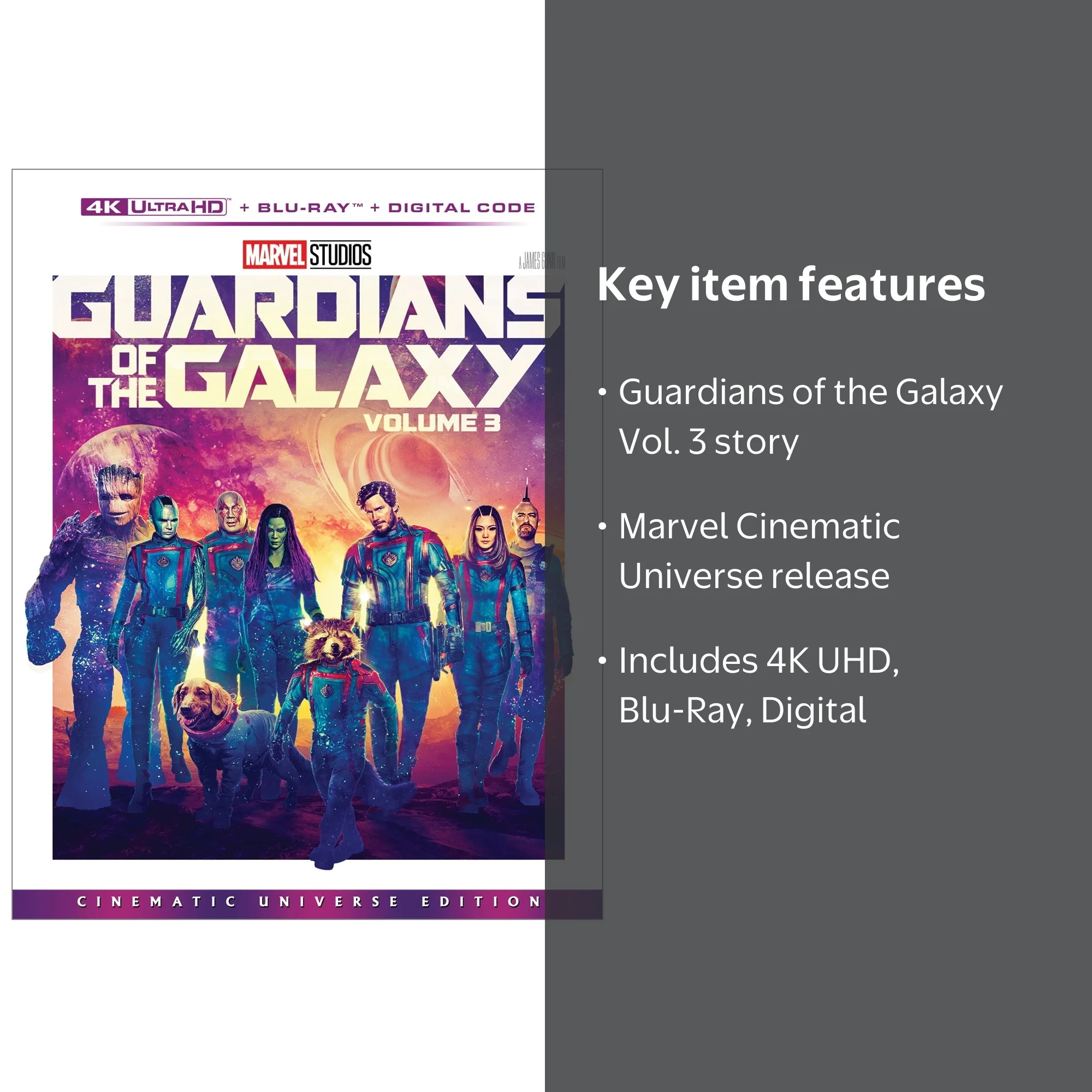 Marvel Studios Guardians of the Galaxy Vol. 3 - 4K UHD, Blu-Ray