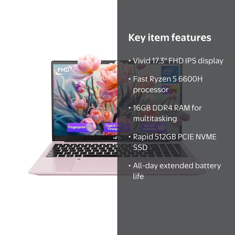 2025 Newest Laptop, 15.6-Inch FHD Display Laptop with Intel Quad