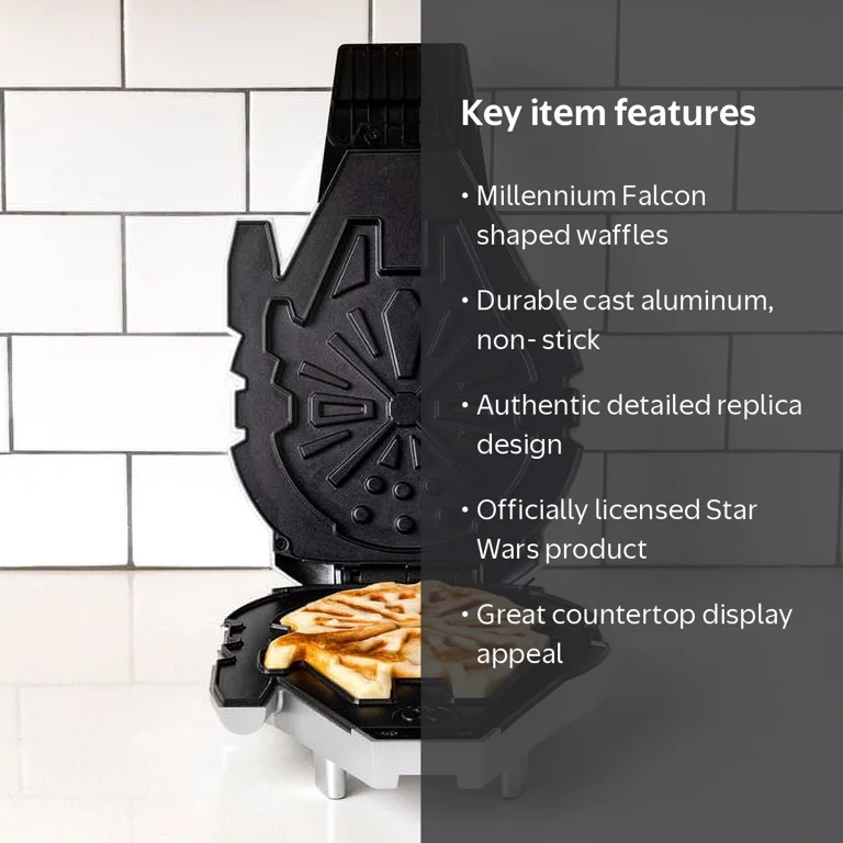 Uncanny Brands Star Wars Millennium Falcon Waffle Maker - Walmart.com