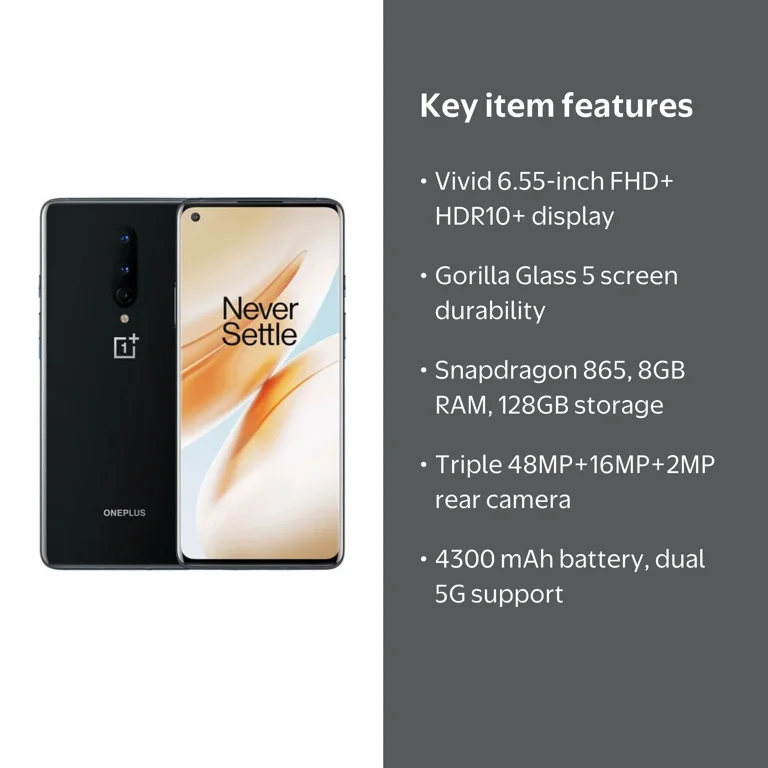 OnePlus 8 iN2010 128GB 8GB RAM (GSM Only) International Version