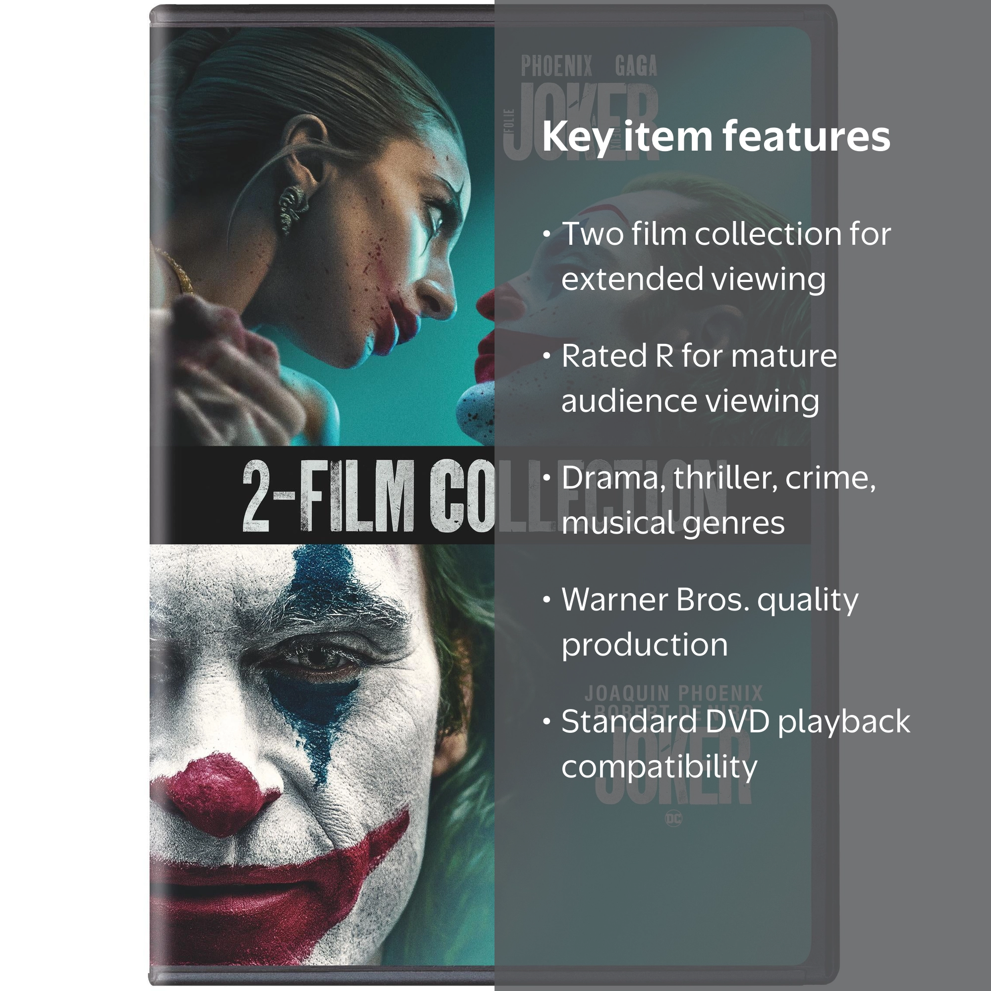 Joker 【DVD】 2枚(シリアルなし)＋REALカプセルくじB賞ハルくん付 Amazon.com: Joker: Folie A Deux (DVD) : Joaquin Phoenix, Lady Gaga