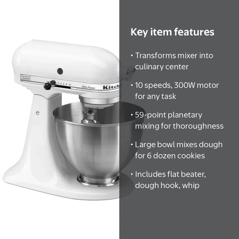 KitchenAid Ultra Power KSM95WH - Kitchen machine - 300 W - white