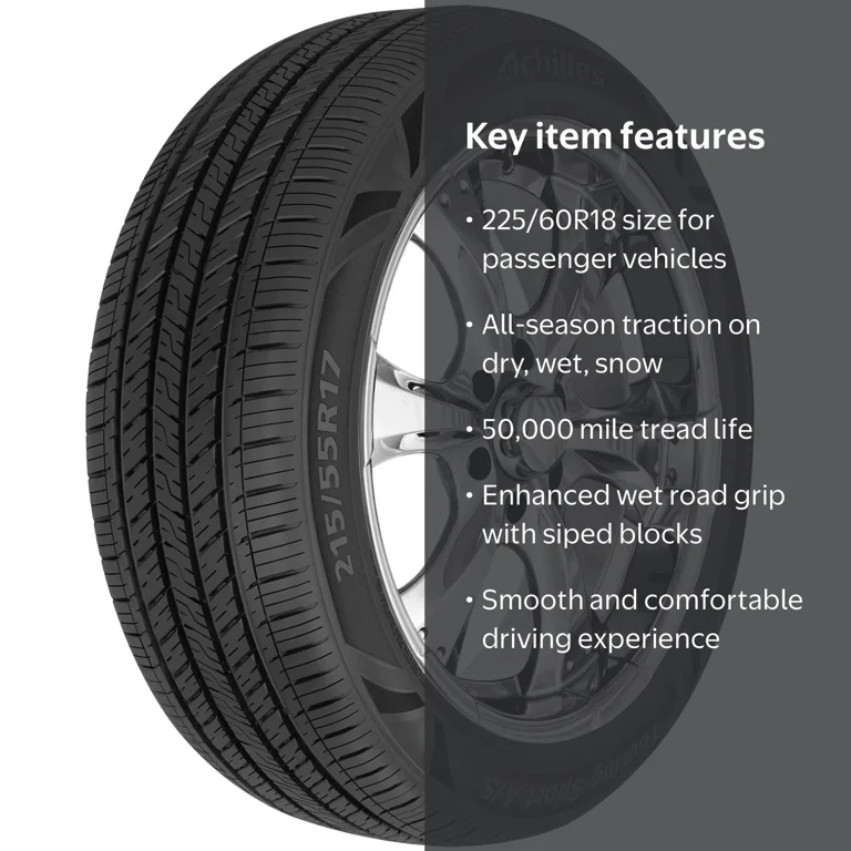 Free Shipping! Achilles All Season 225/60R18 100V Passenger Tire