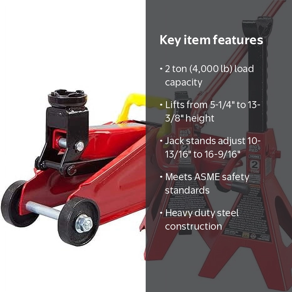 BIG RED T82001 Torin Hydraulic Trolley Service/Floor Jack Combo