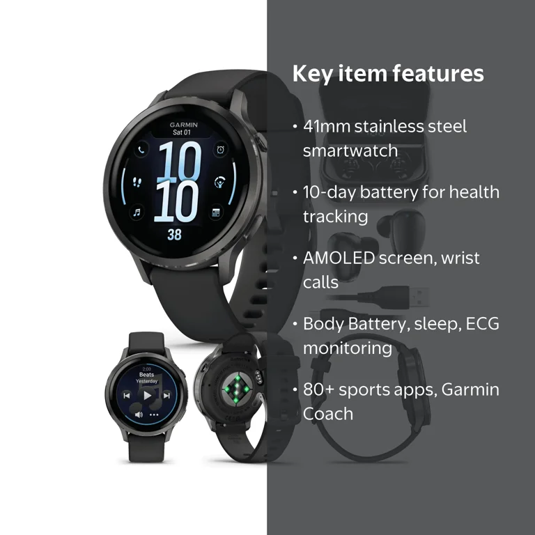 Garmin Venu 4 - 41mm AMOLED Advanced Health & Fitness GPS