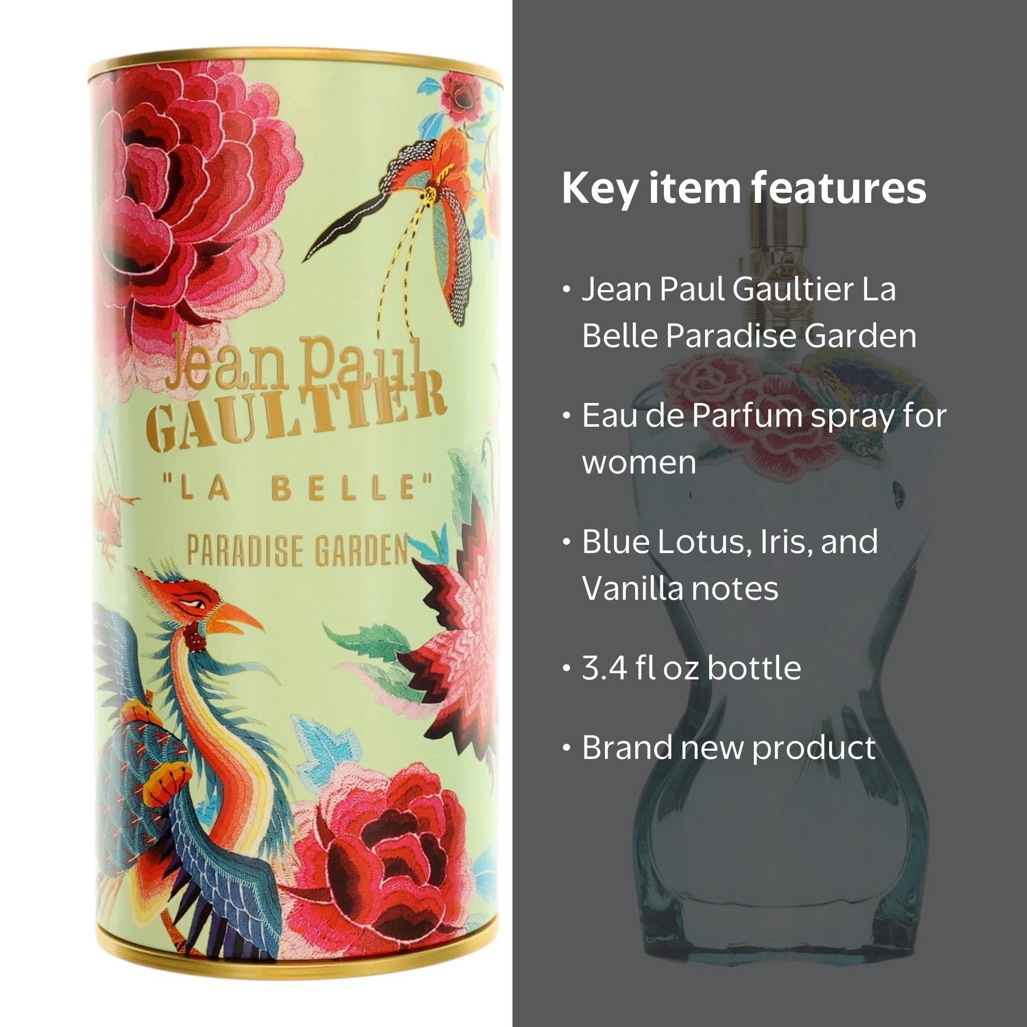 Jean Paul Gaultier La Belle Paradise Garden women perfume 3.4oz