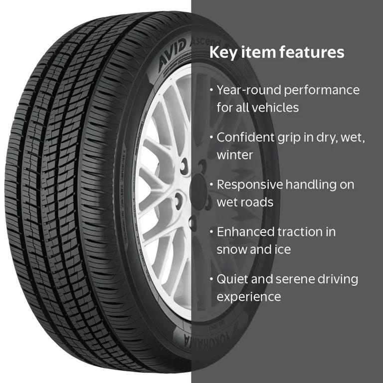Yokohama Avid Ascend GT 215/50R17 95V XL All-Season Passenger Tire