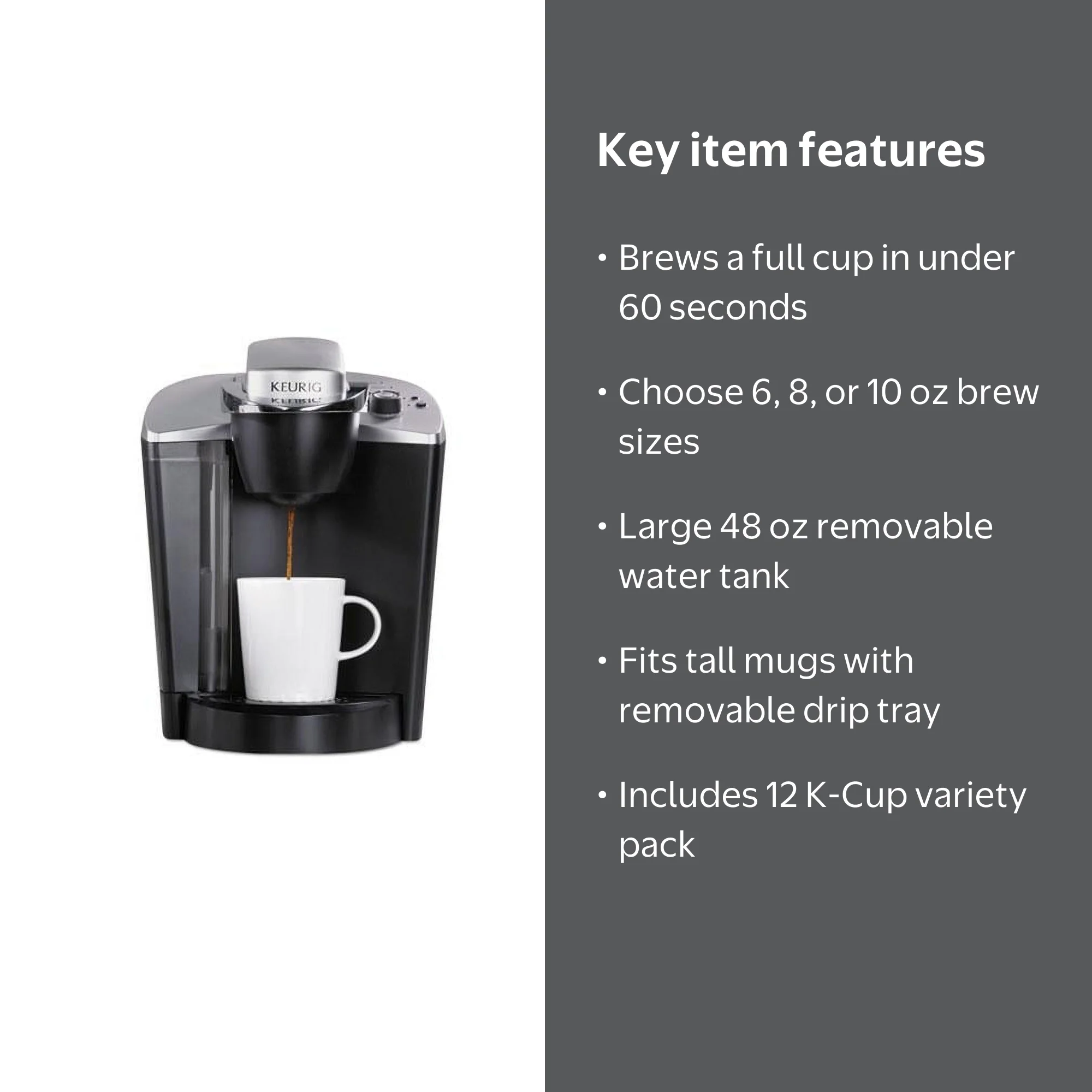 Keurig OfficePRO K145 Single-Cup Silver Brewing System for Coffee