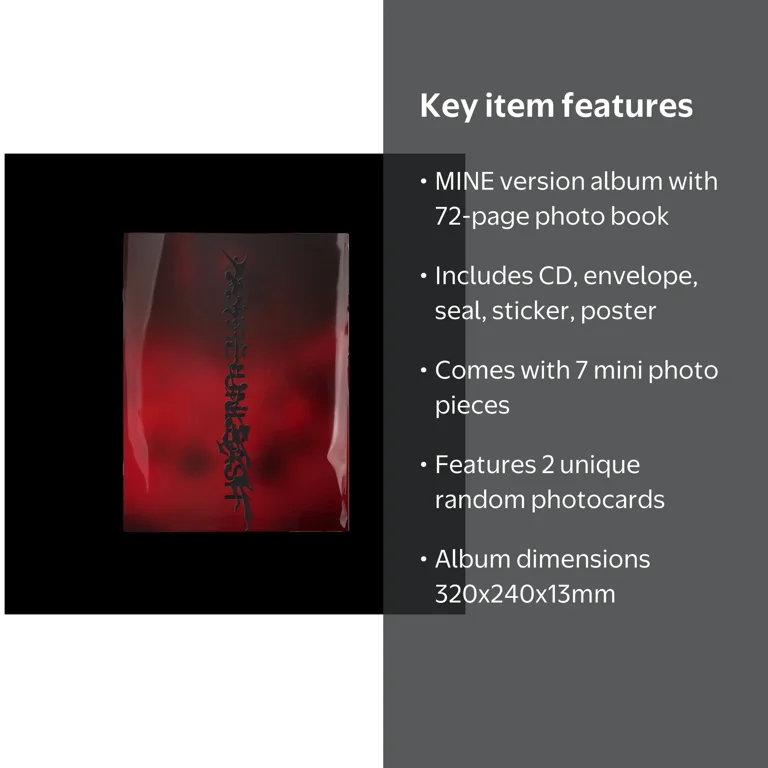 Belift Lab Enhypen Desire Unleash Mine Ver. CD, 6th Mini Album