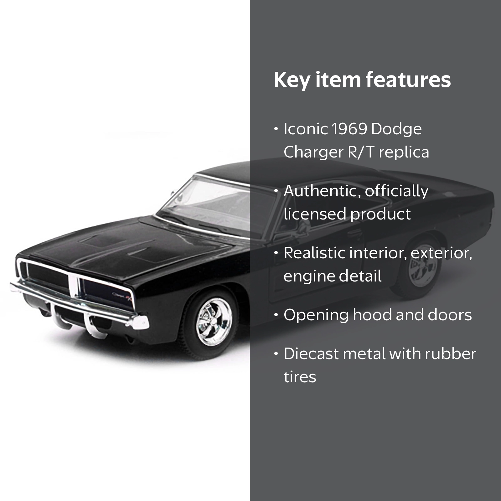1969 Dodge Charger R/T Black 
