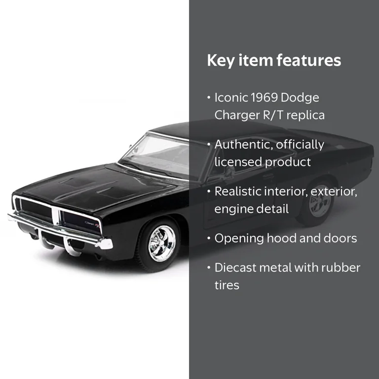 1969 Dodge Charger R/T Black 