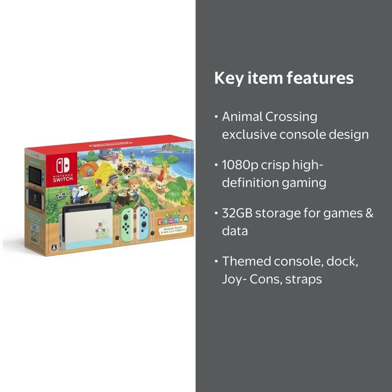 Nintendo, Animal Crossing New Horizons Limited Edition, Blue Green