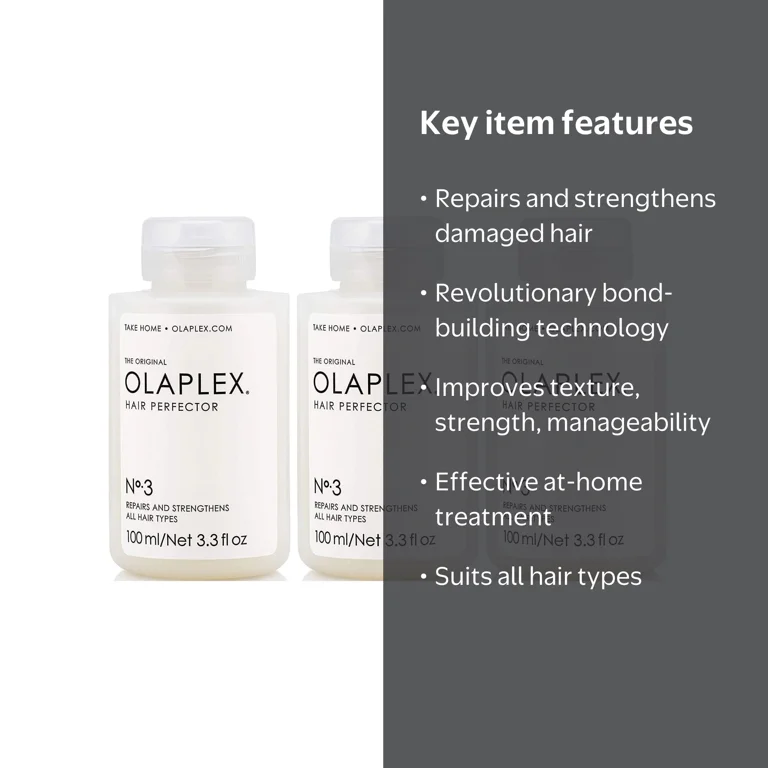 Olaplex No.3 Hair Perfector, 3 ct 3.3 oz, Strengthens and Protects