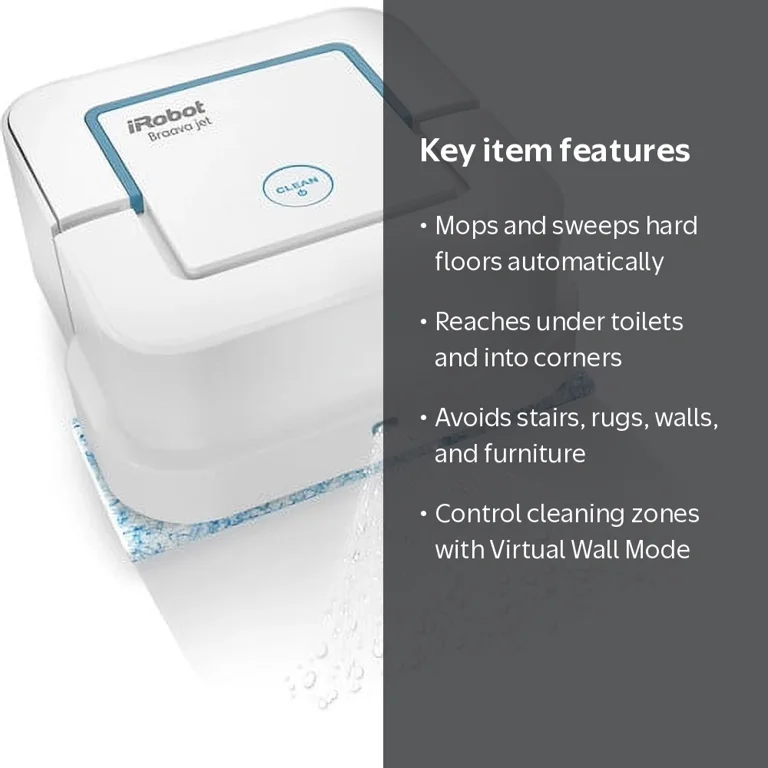 iRobot Small Cleaner - Braava jet 240 Mopping Robot - White