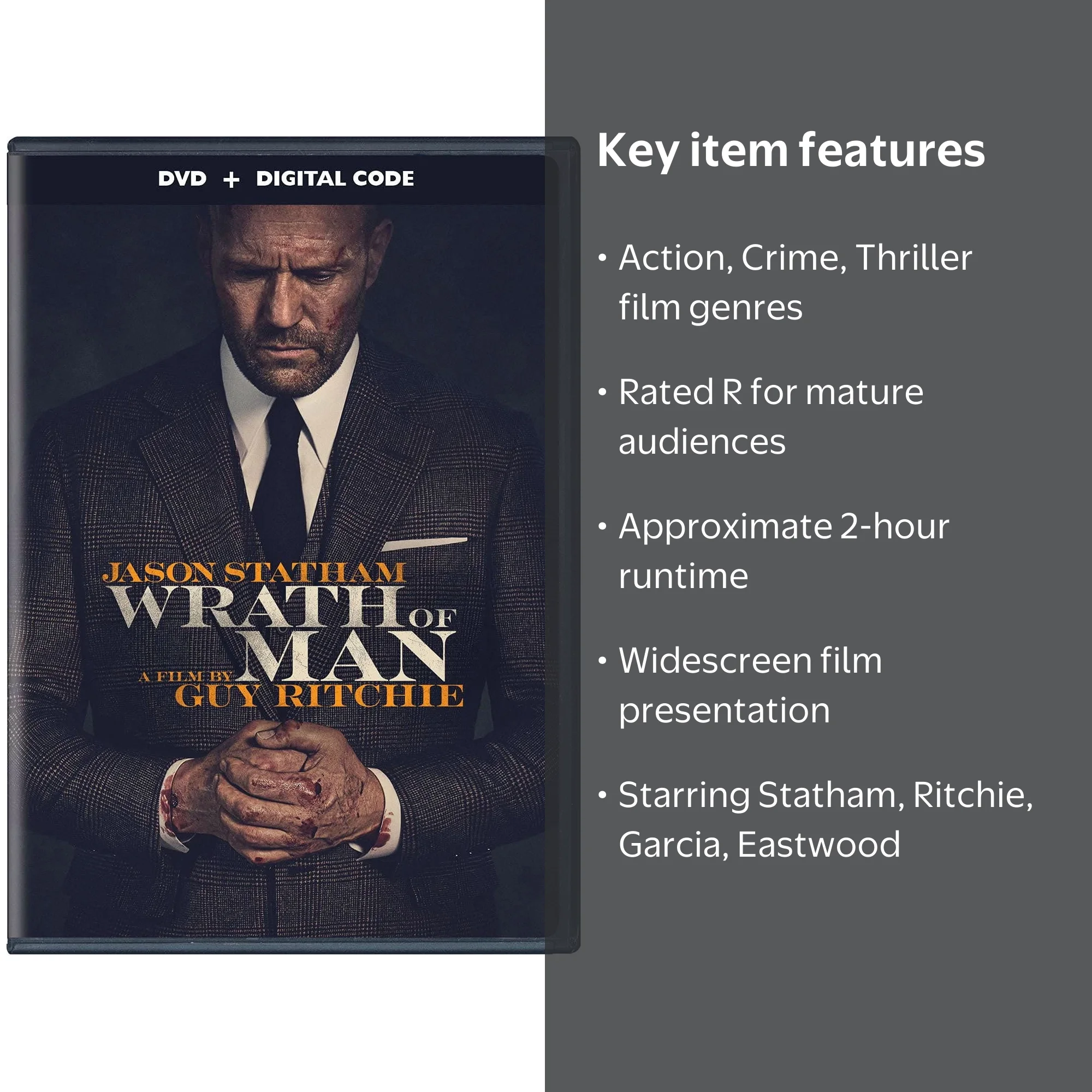 Wrath of Man (DVD + Digital Copy) - Walmart.com