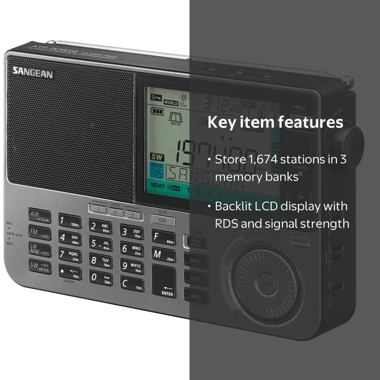 Sangean ATS-909X Ultimate Multi-Band FM/SW/MW/LW/Air World