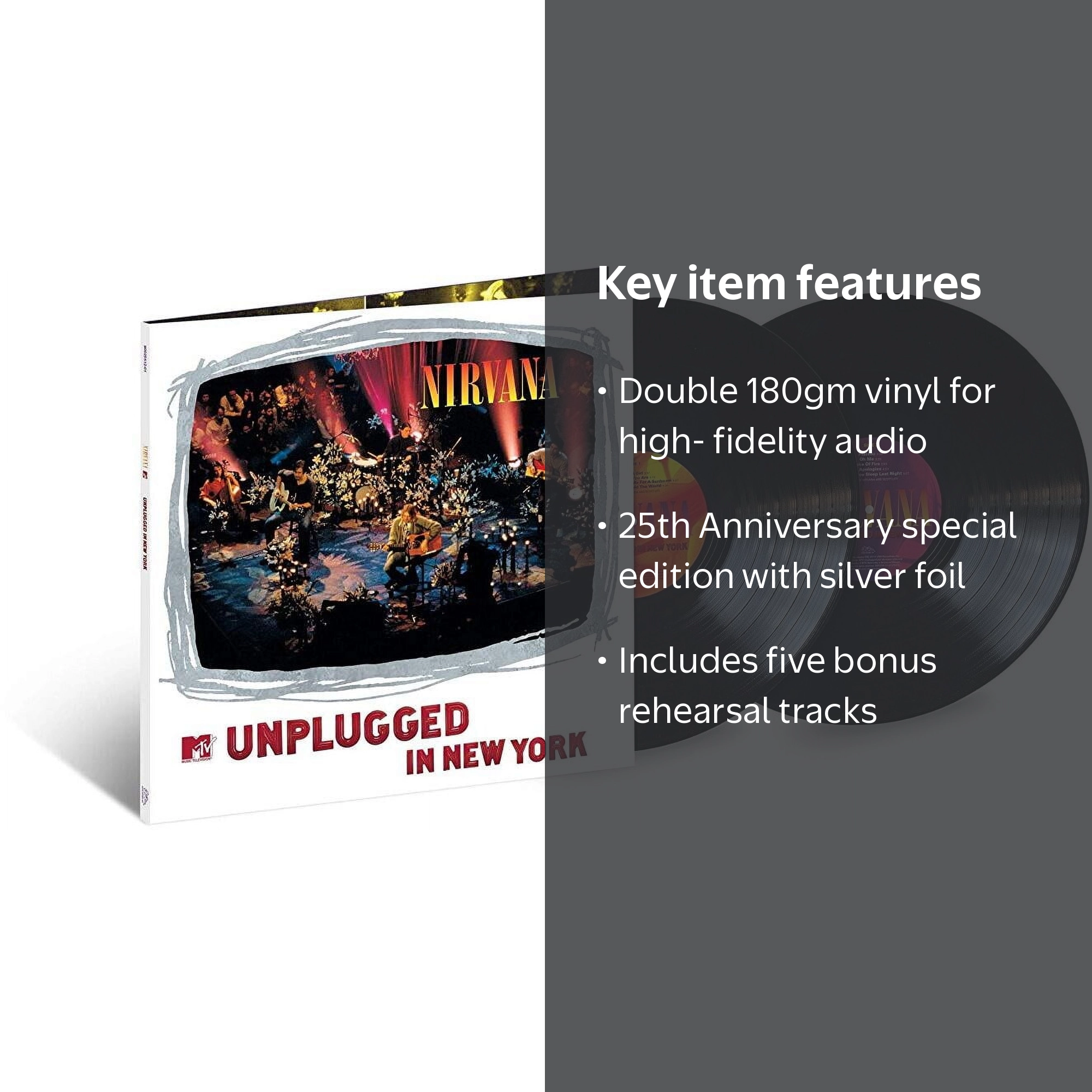 Nirvana MTV Unplugged In New York 25th Anniversary Vinyl - Walmart.com