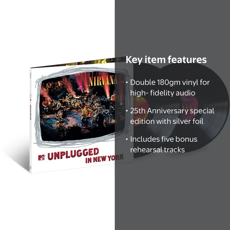 Nirvana MTV Unplugged In New York 25th Anniversary Vinyl - Walmart.com