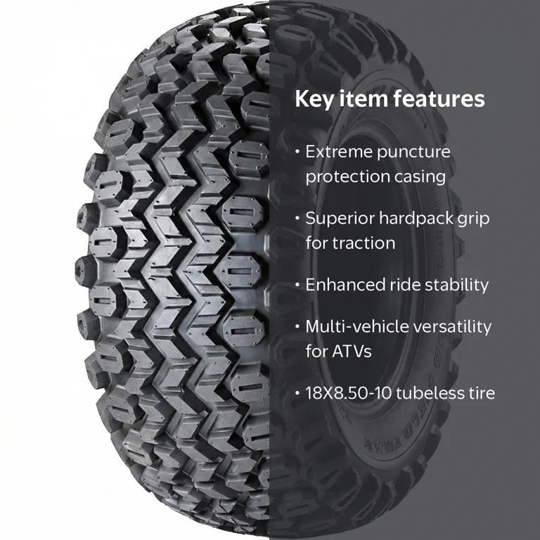 Carlstar HD Field Trax 18X8.50-10 56F B ATV/UTV Tire - Walmart.com