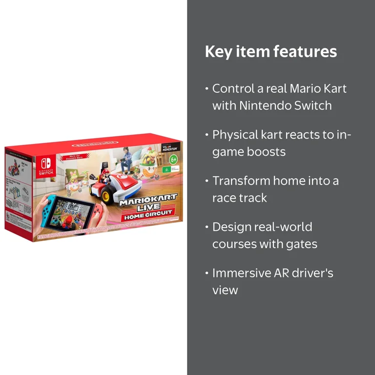 Nintendo, Mario Kart Live: Home Circuit, Mario Set Edition, red