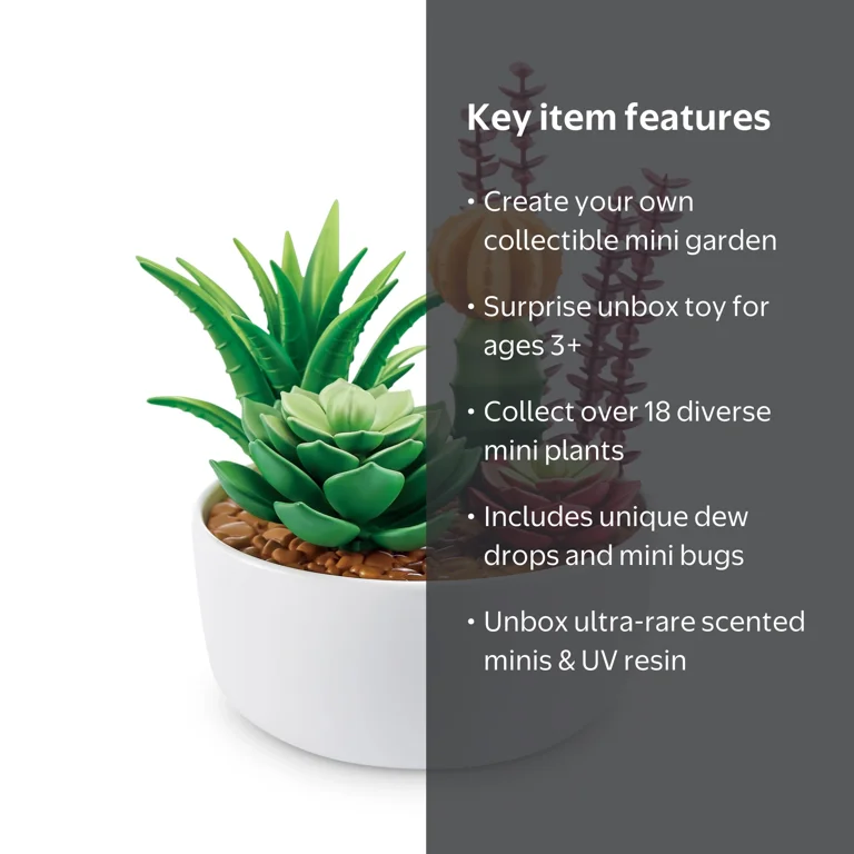 Mini Brands Create Botanical Garden Blind Capsule, 18 Mini Plants
