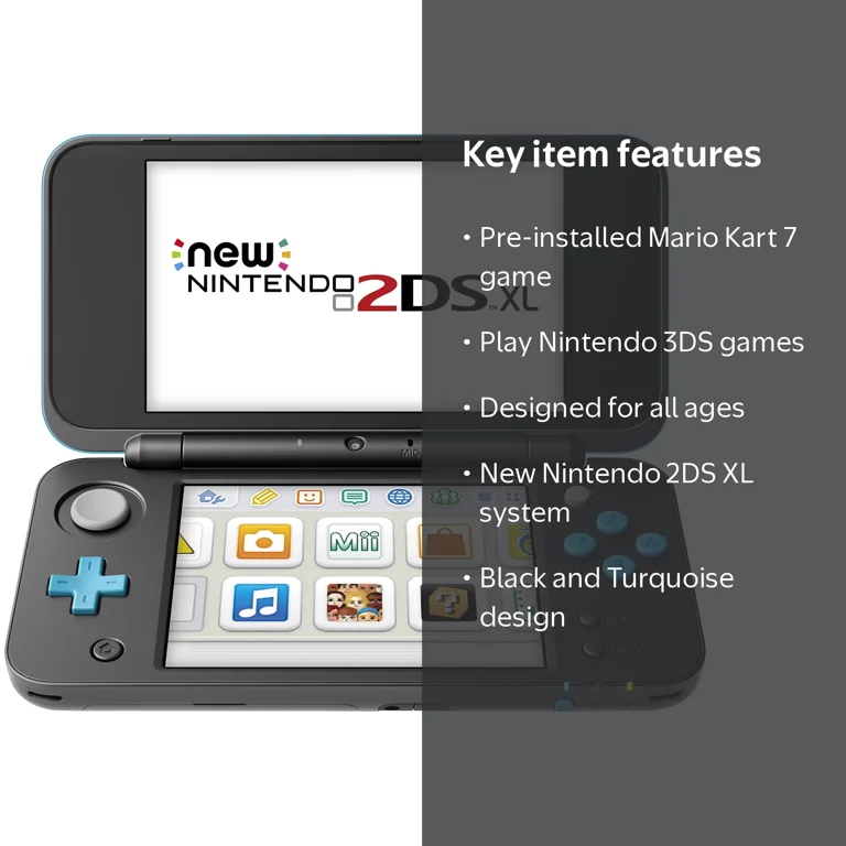 Nintendo New Nintendo 2DS XL System with Mario Kart 7 pre