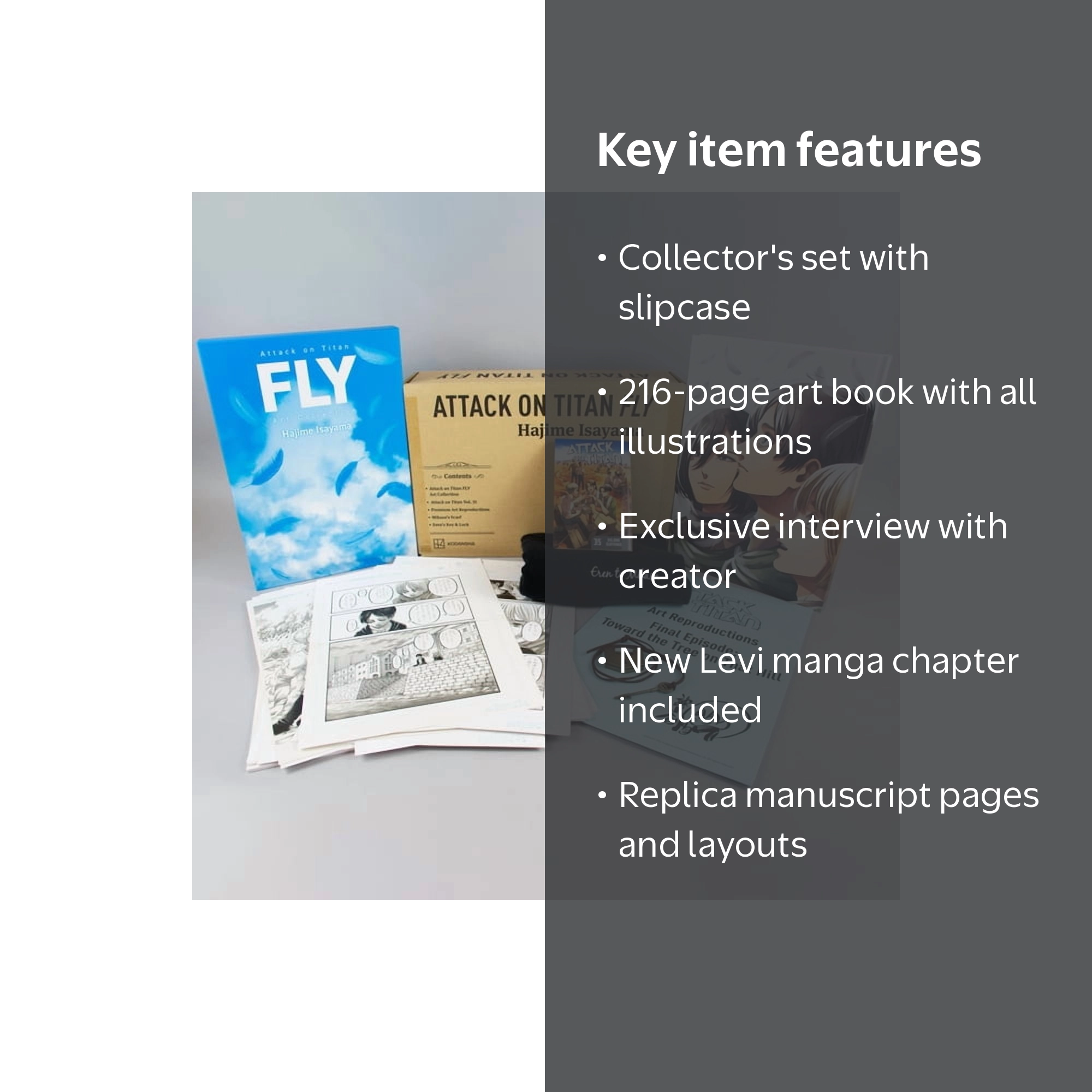 Attack on Titan 35: FLY Collector's Box Set, 216-Page Art Book