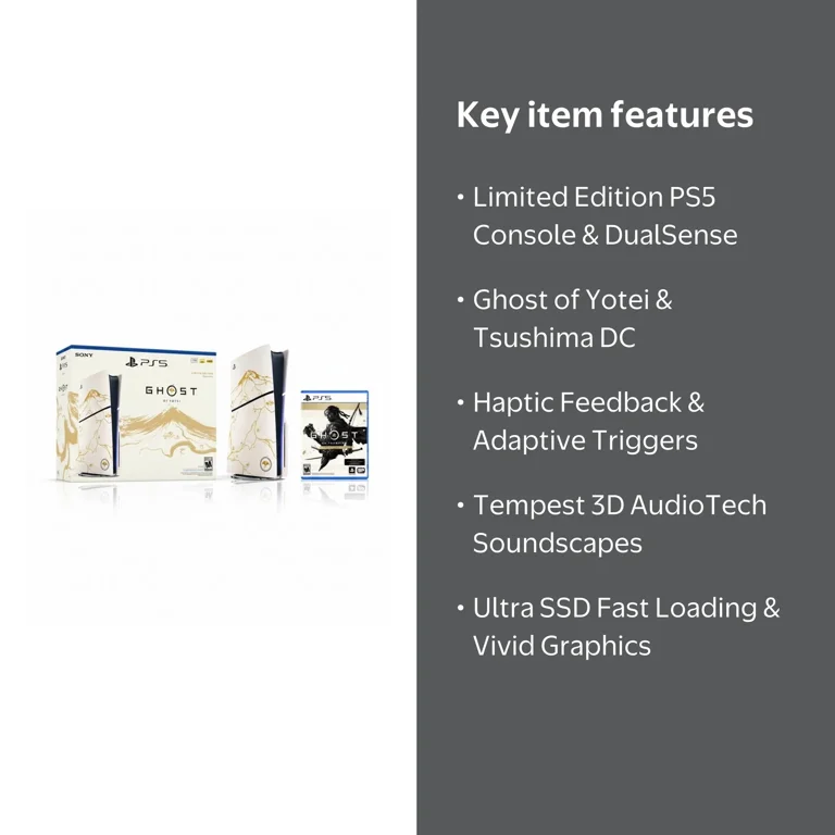PlayStation 5 Console Ghost of Yotei Gold Limited Edition Bundle +