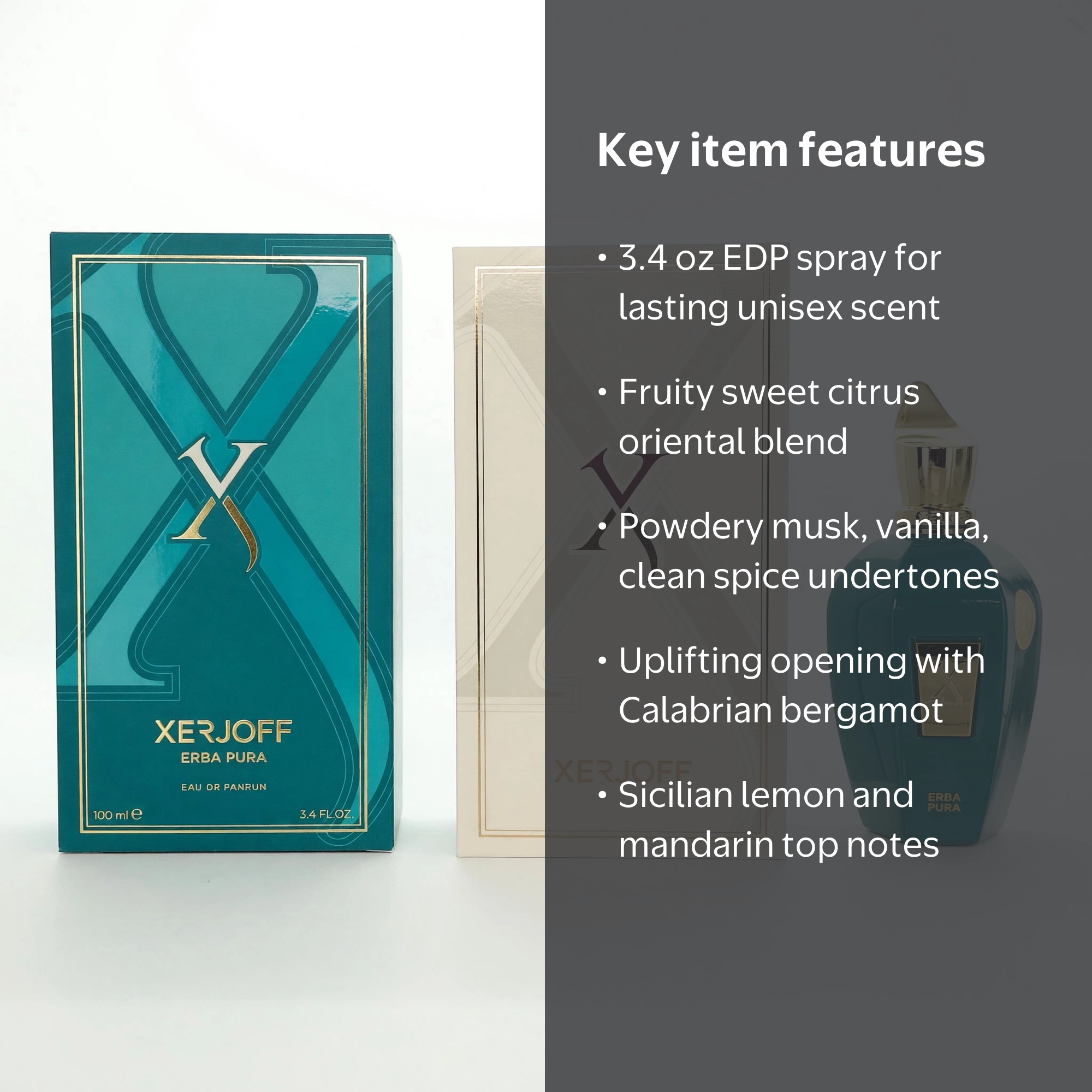 Xerjoff Erba Pura Eau De Parfum Spray 3.4 oz, Citrus, Vanilla