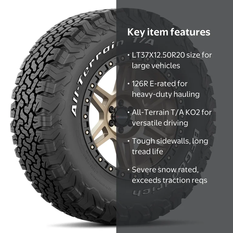 BFGoodrich All-Terrain T/A KO2 All Terrain LT37X12.5R20 126R E