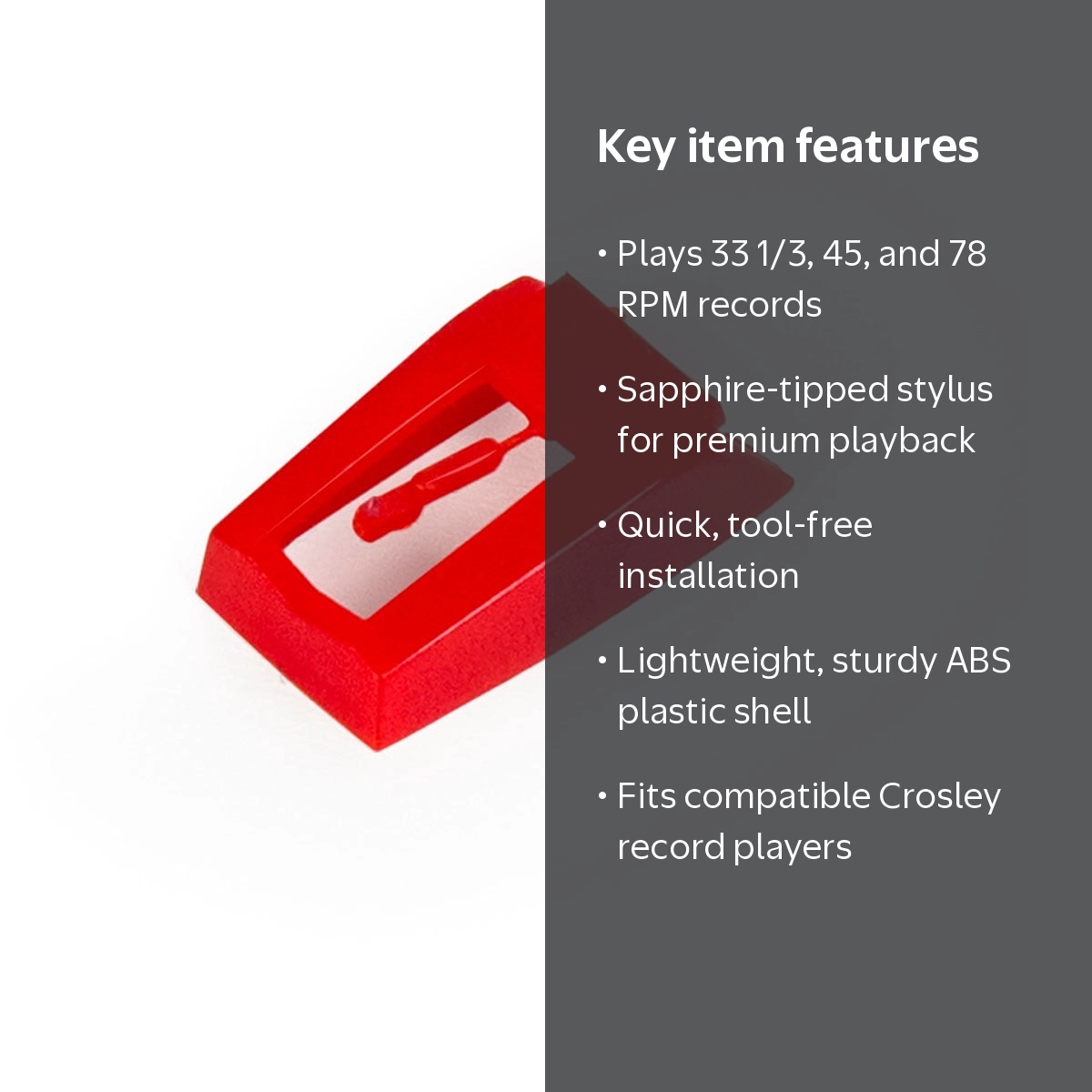 Crosley NP-10 Diamond Stylus Replacement Needle - Walmart.com