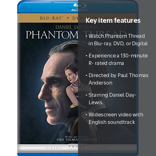 Phantom Thread (DVD + Digital) [Blu-ray] - Walmart.com