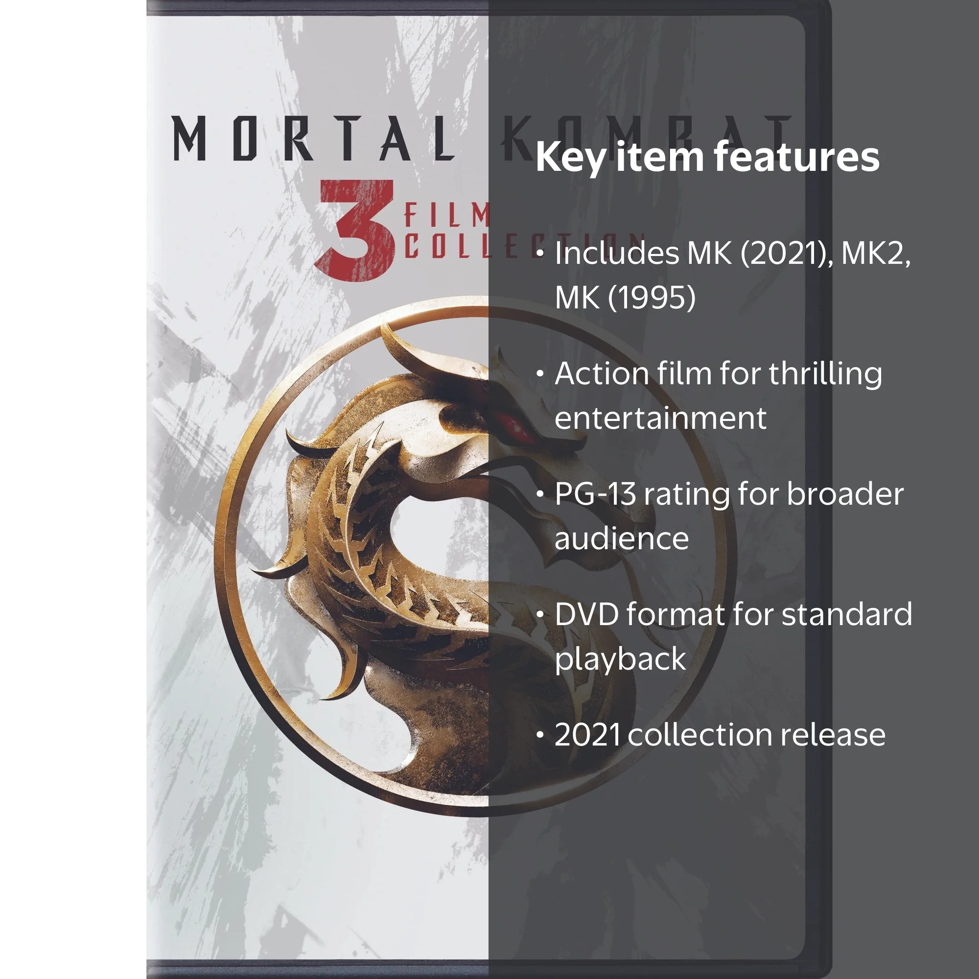Mortal Kombat 3-Movie Collection: Action Trilogy (2021) (DVD