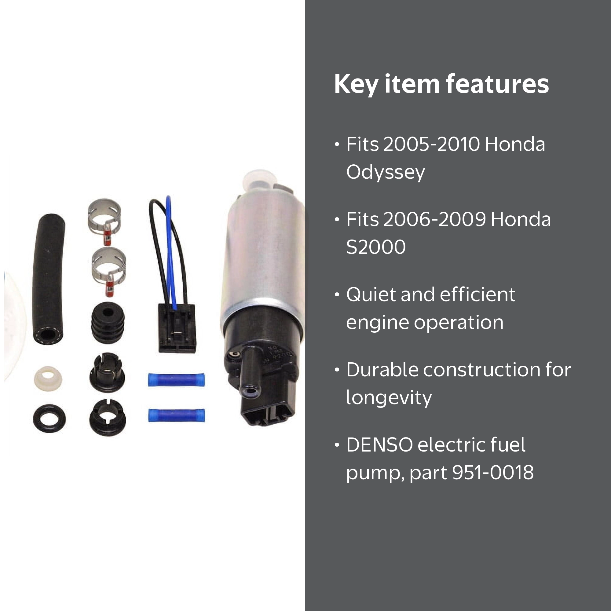 DENSO 951-0018 Fuel Pump Fits select: 2005-2010 HONDA ODYSSEY