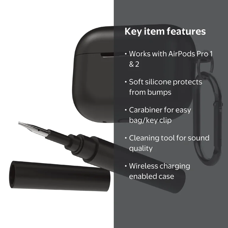 Zsou AirPods Pro Generation 1 & 2 Protective Silicone Case with